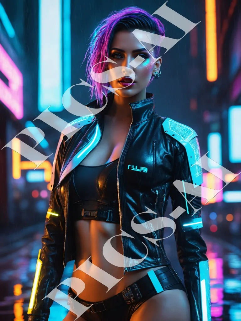 Femme portrait cyberpunk