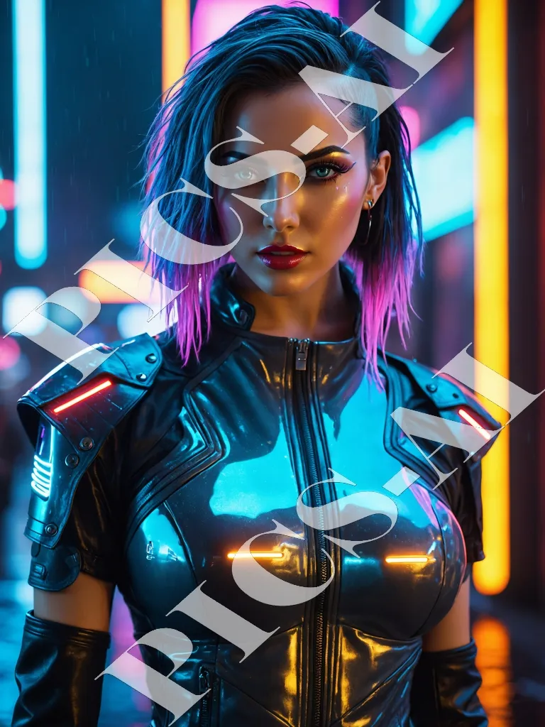 Femme portrait cyberpunk