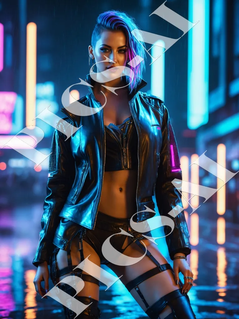 Femme portrait cyberpunk