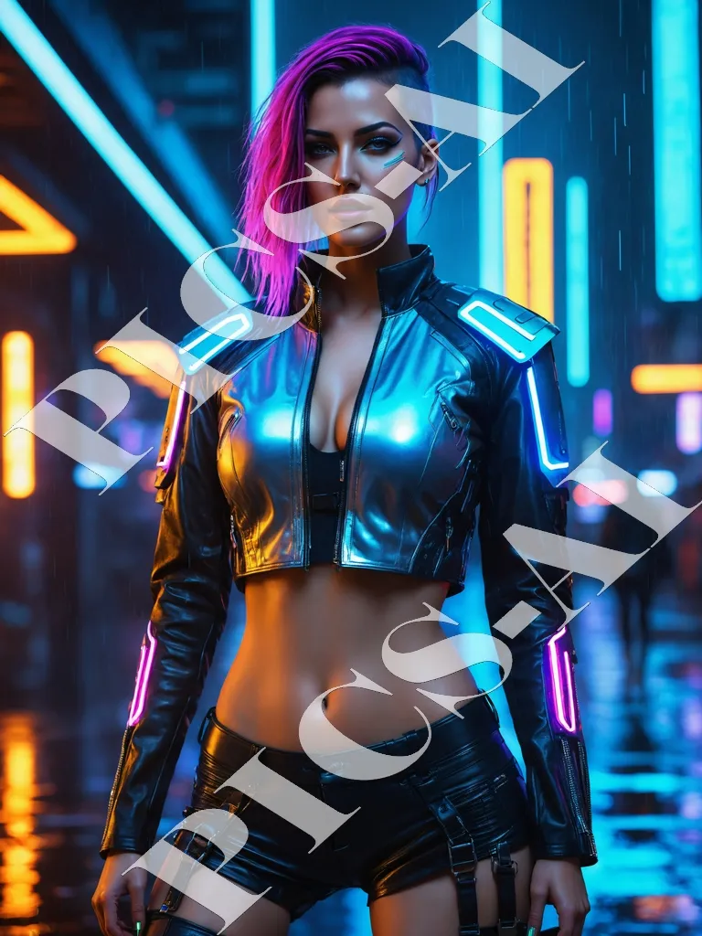 Femme portrait cyberpunk