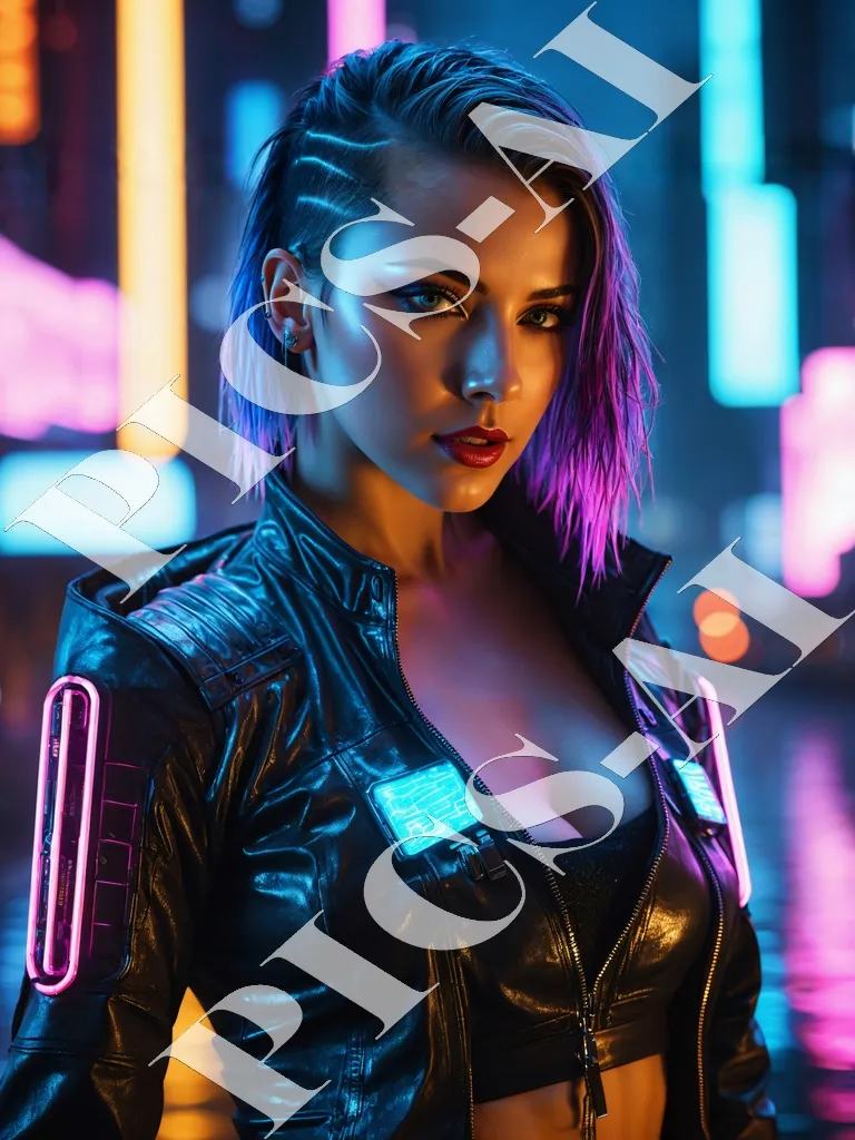 Femme portrait cyberpunk
