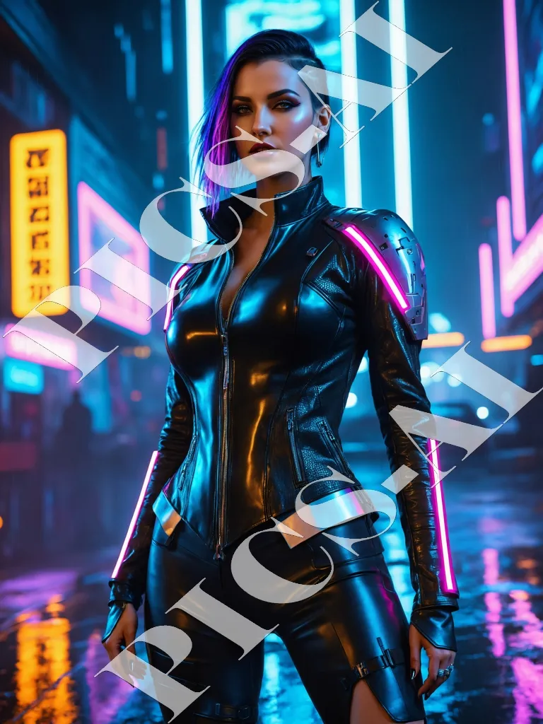 Femme portrait cyberpunk