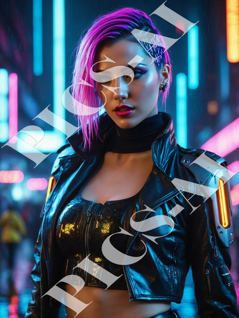 Femme portrait cyberpunk