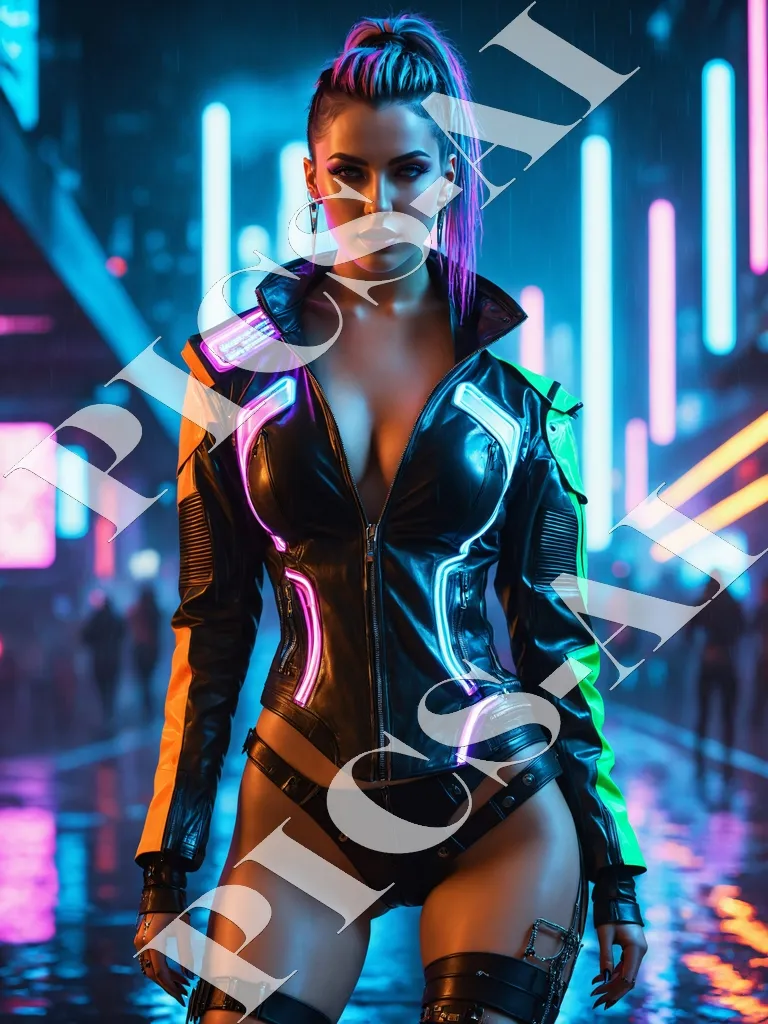 Femme portrait cyberpunk