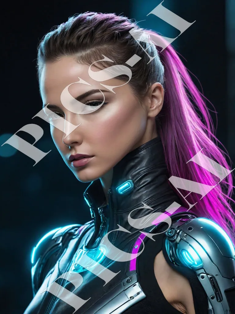 Femme portrait cyberpunk