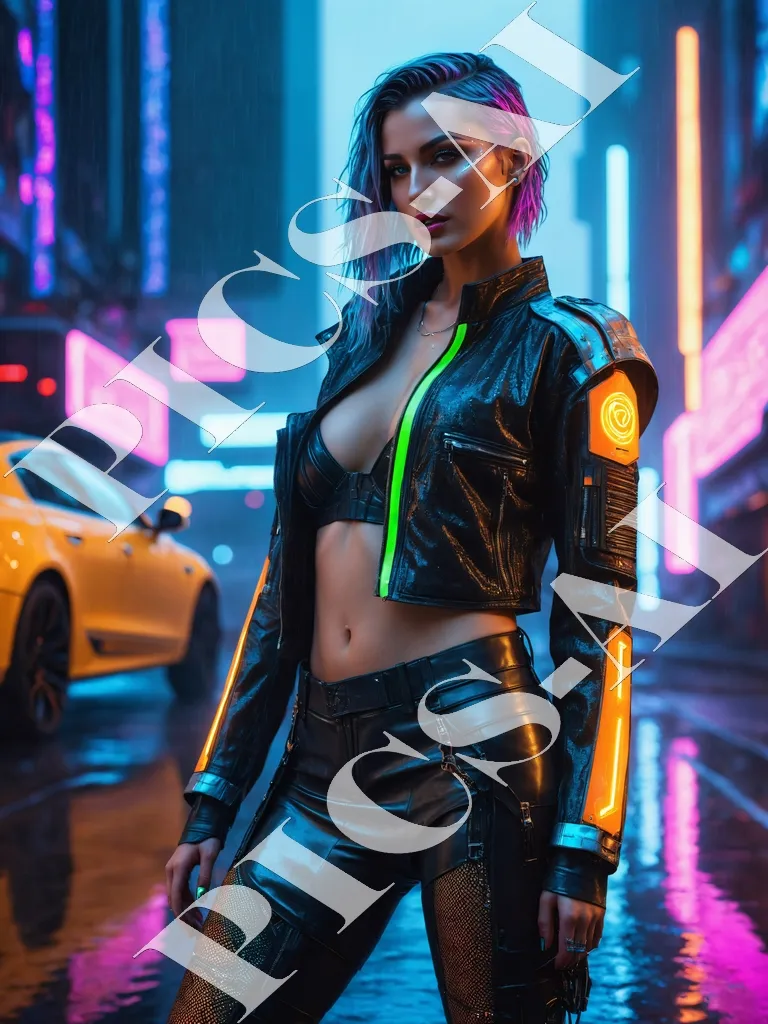 Femme portrait cyberpunk